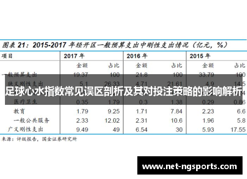 足球心水指数常见误区剖析及其对投注策略的影响解析